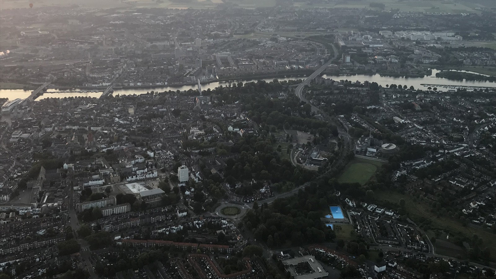 Ballonvlucht boven Maastricht