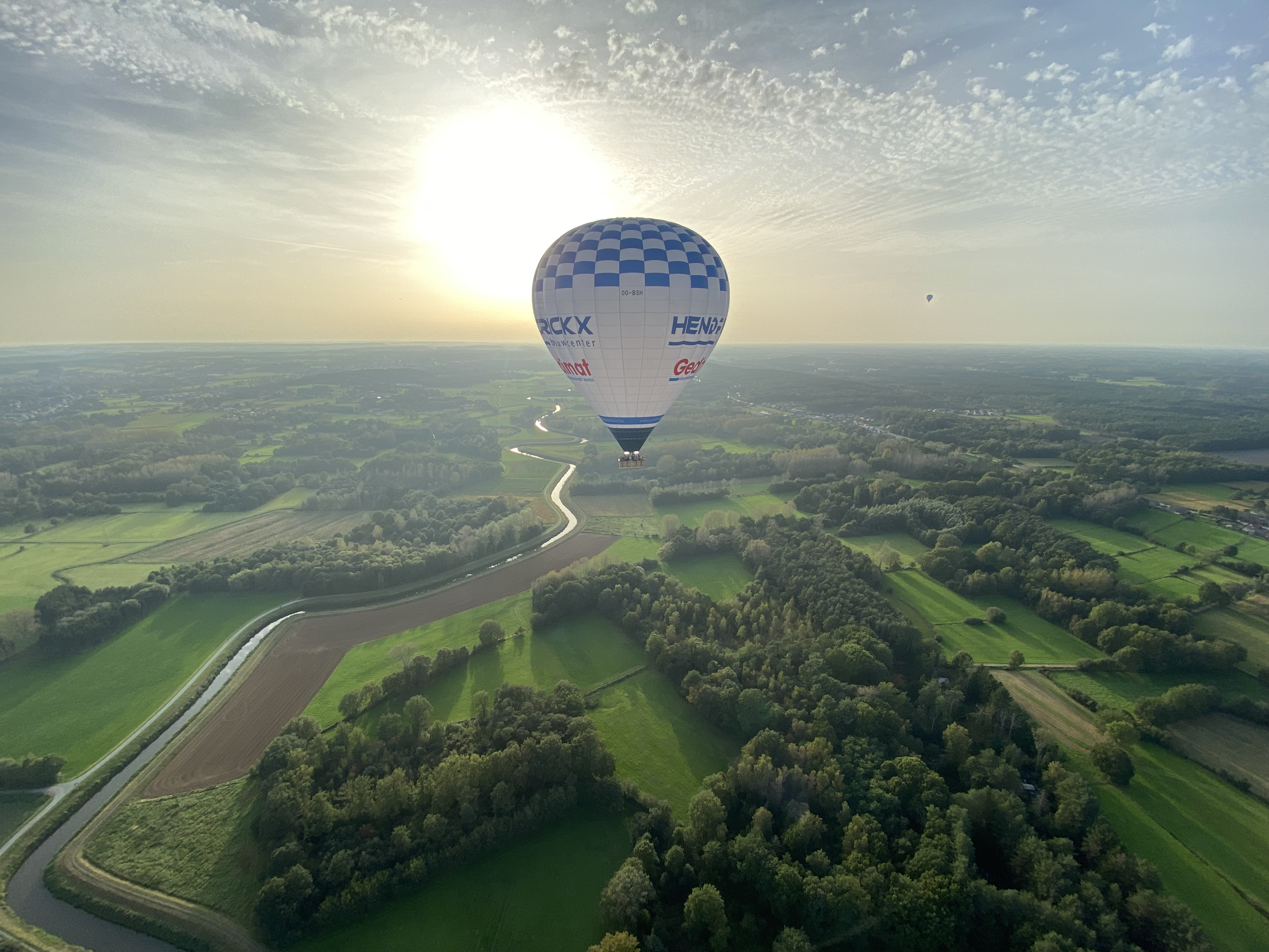 Ballonvaart maken boven het Hageland