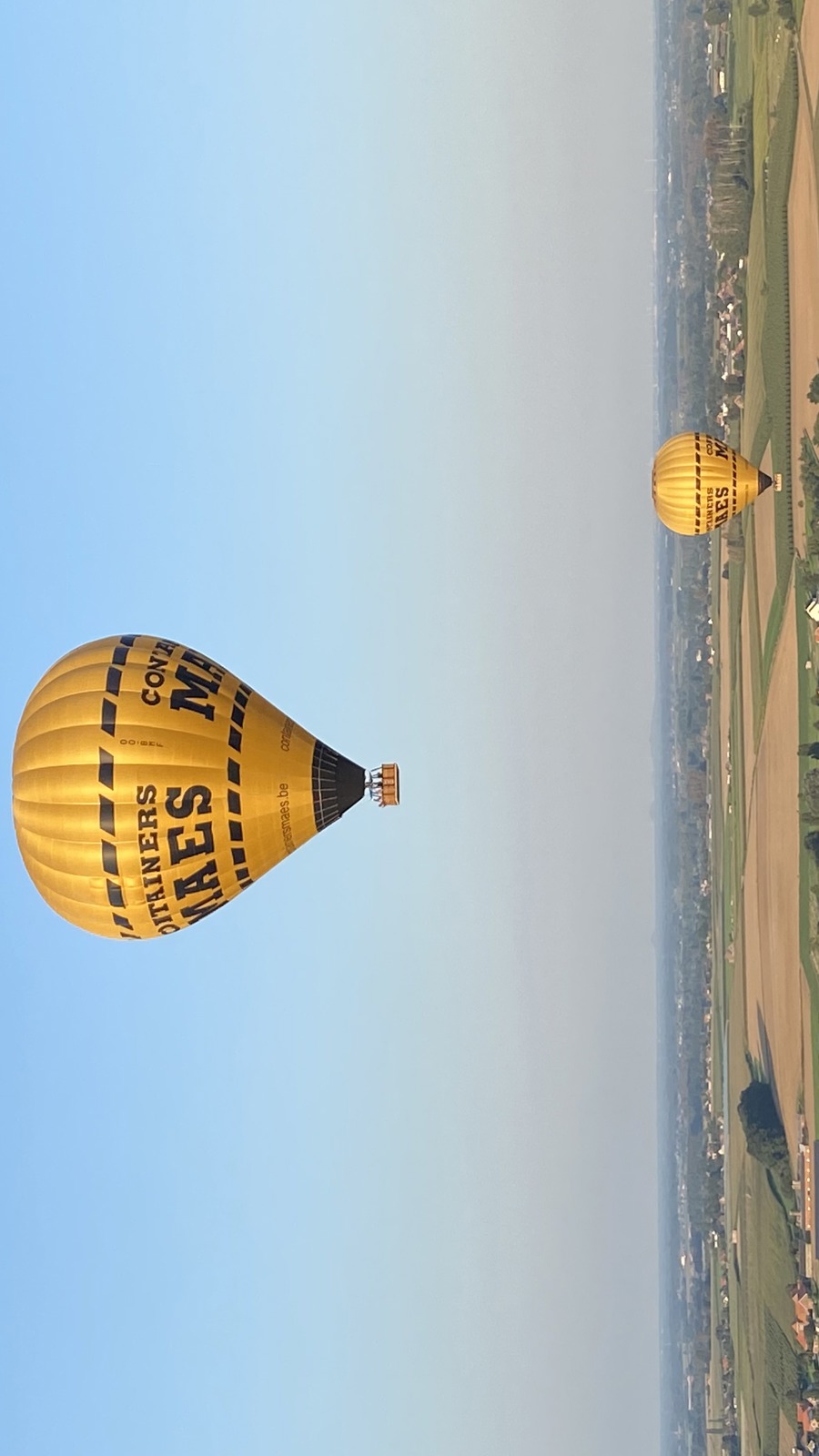Ballonvaren boven de regio Tienen