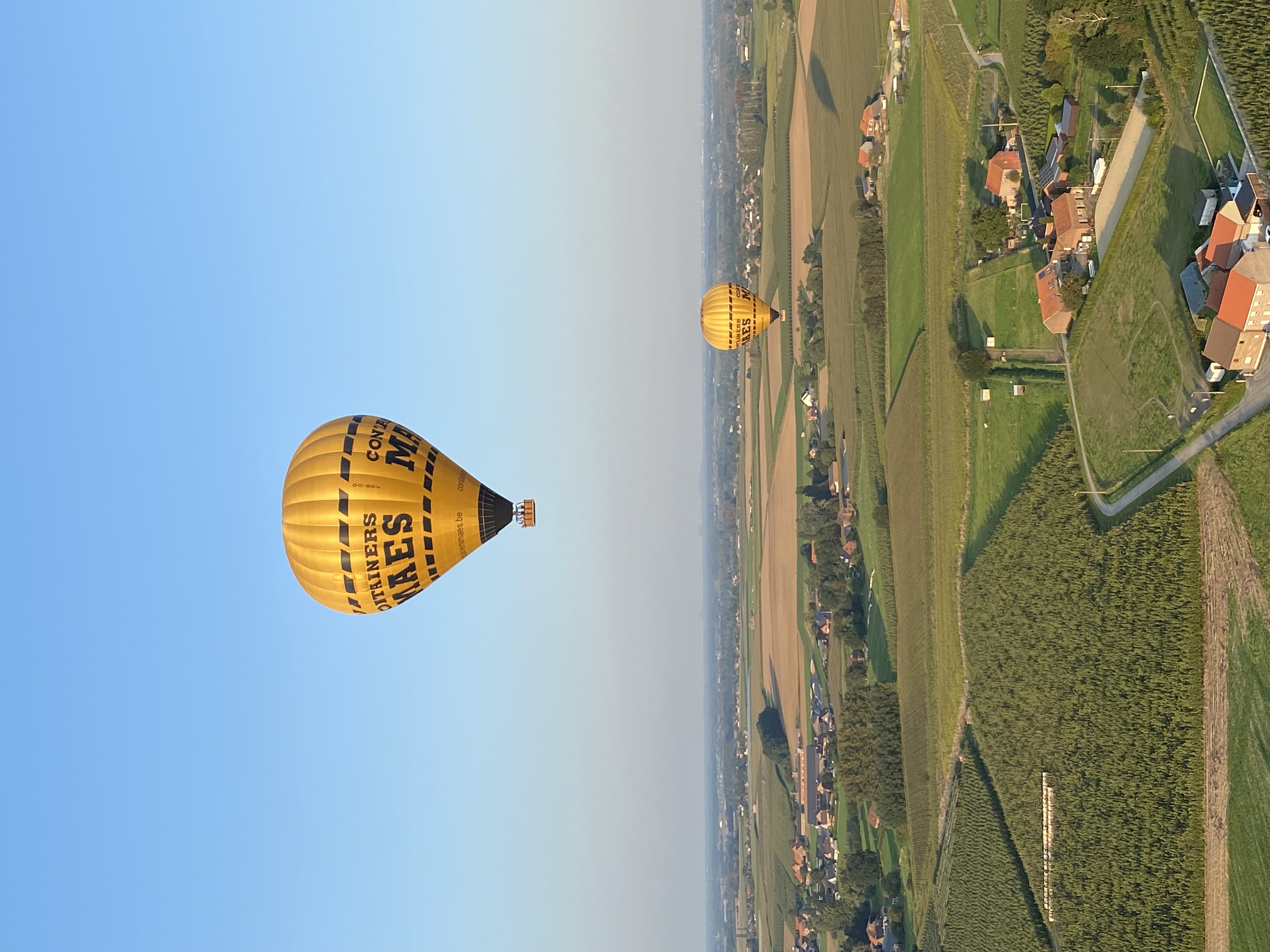 Ballonvaren boven de regio Tienen