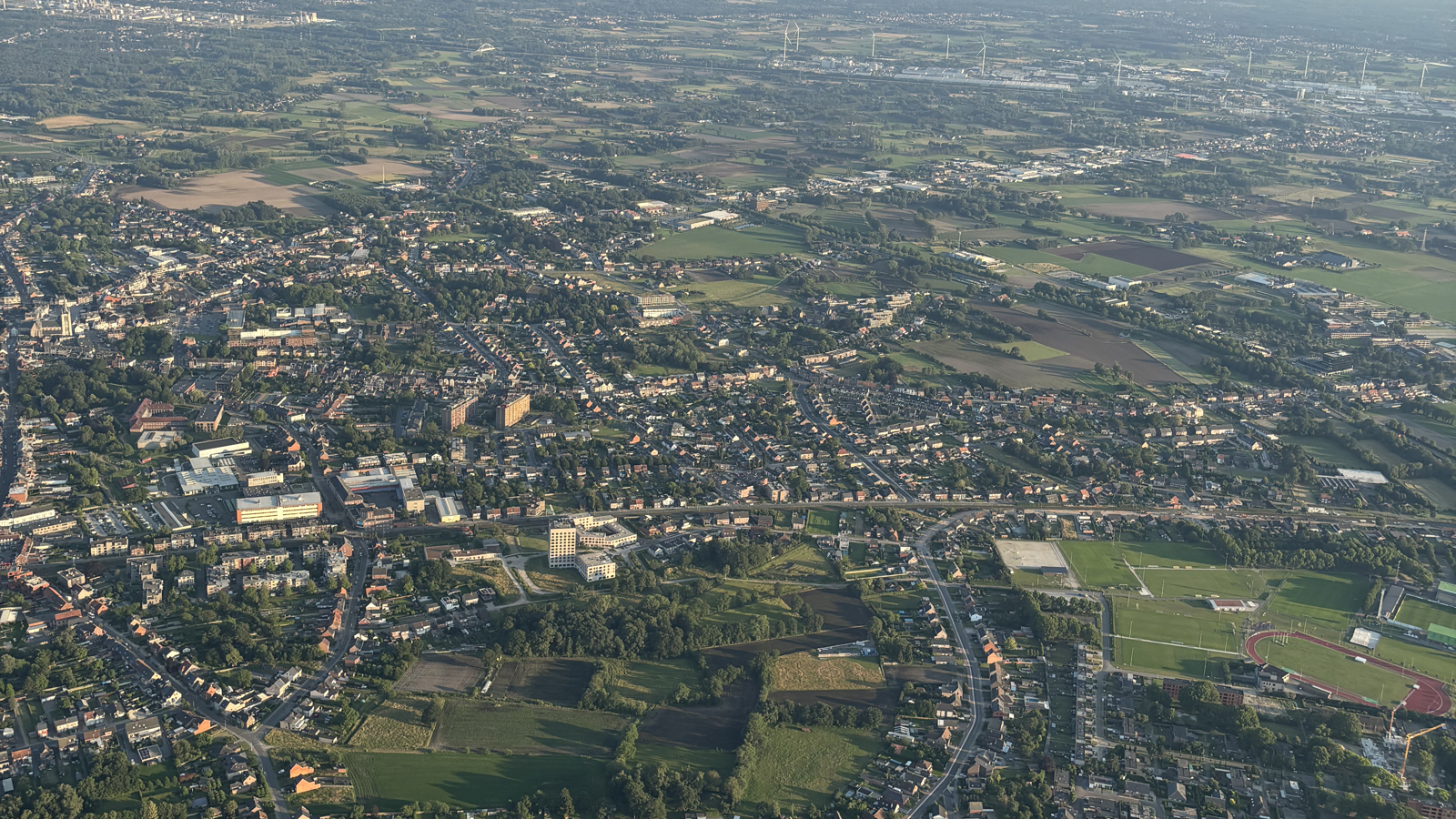 Ballonvlucht boven regio Geel