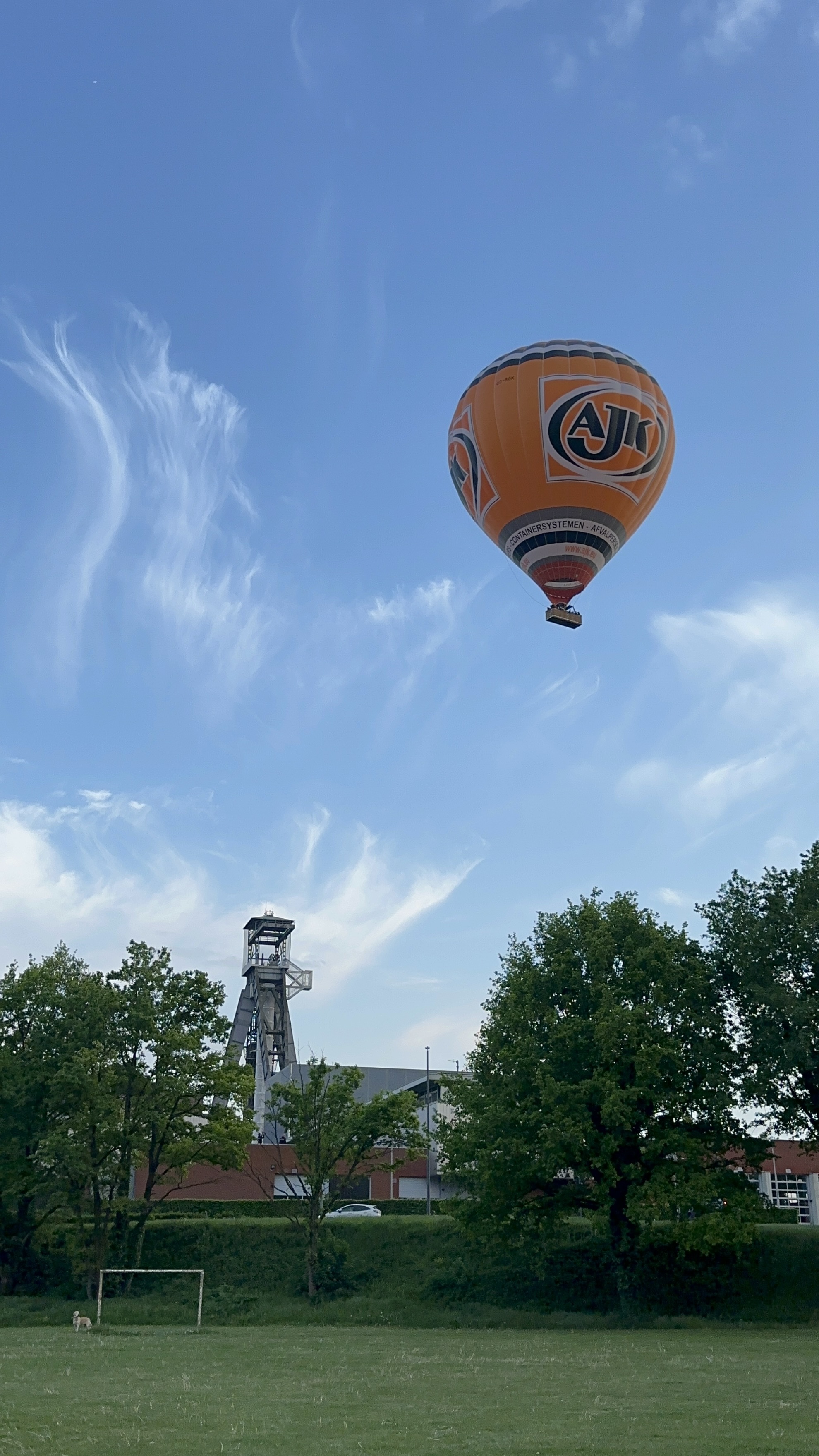 Luchtballon bij C-Mine Genk