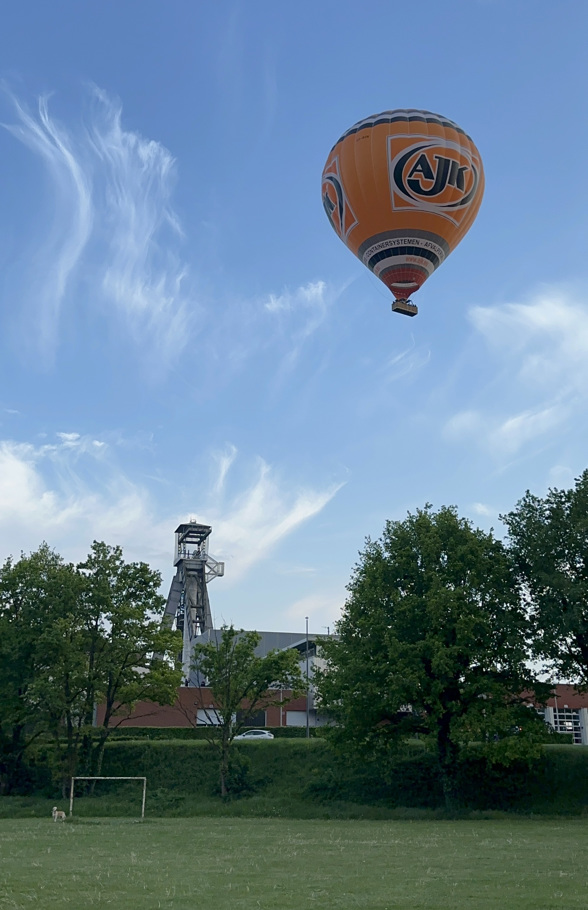 Luchtballon bij C-Mine Genk