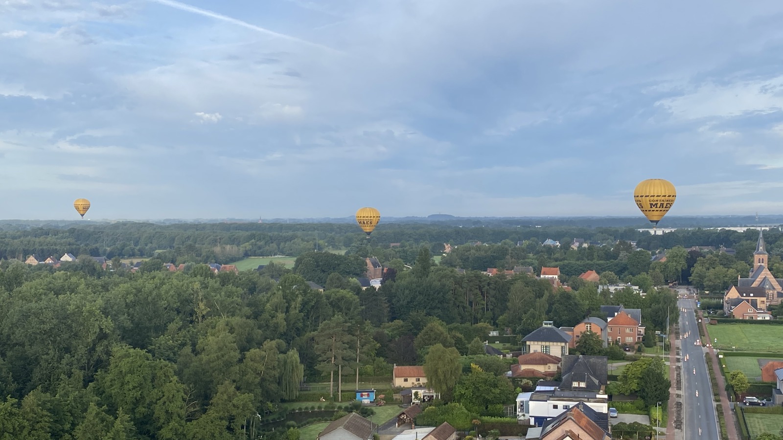 Ballonvaren boven Turnhout
