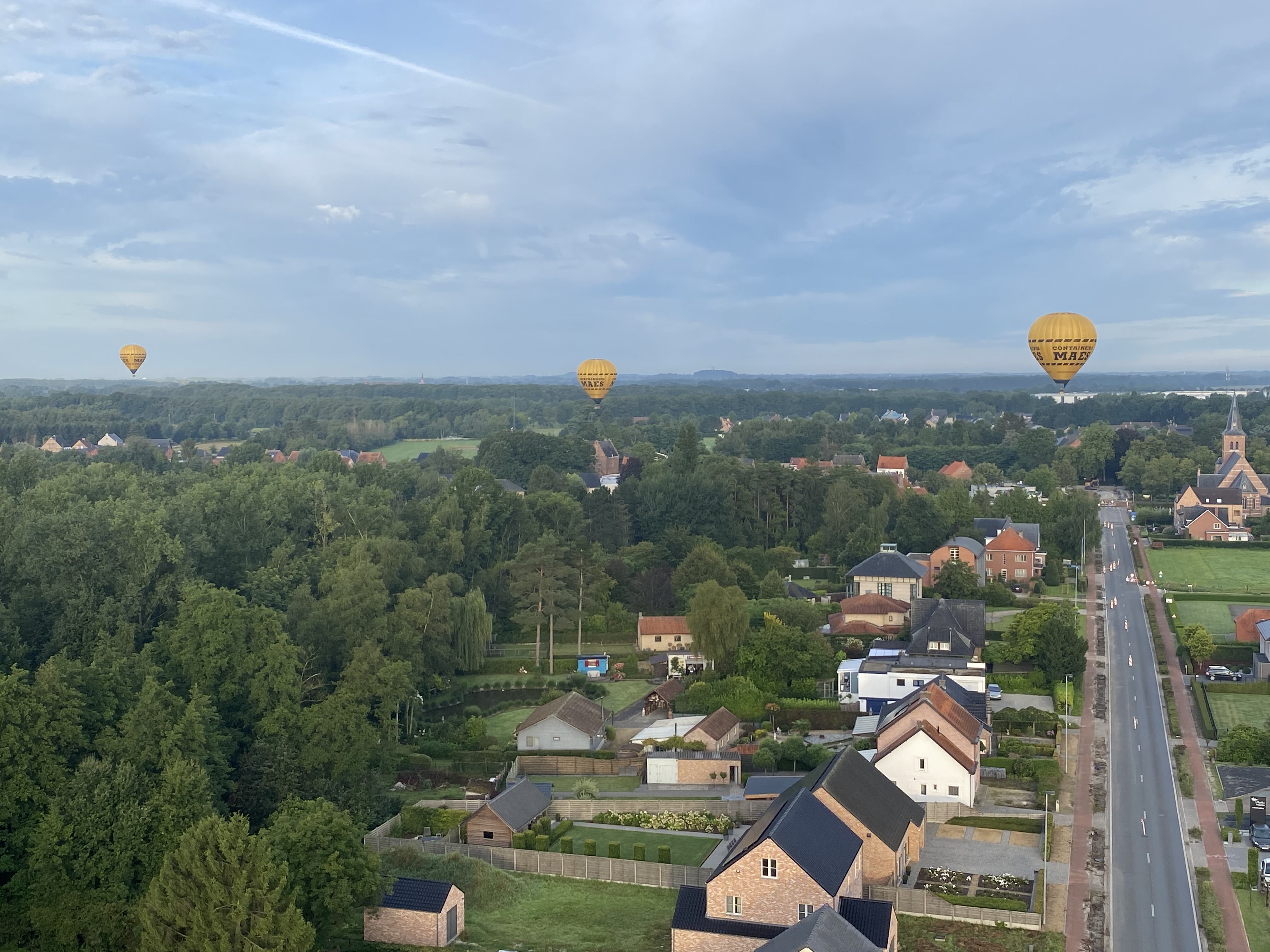 Ballonvaren boven Turnhout