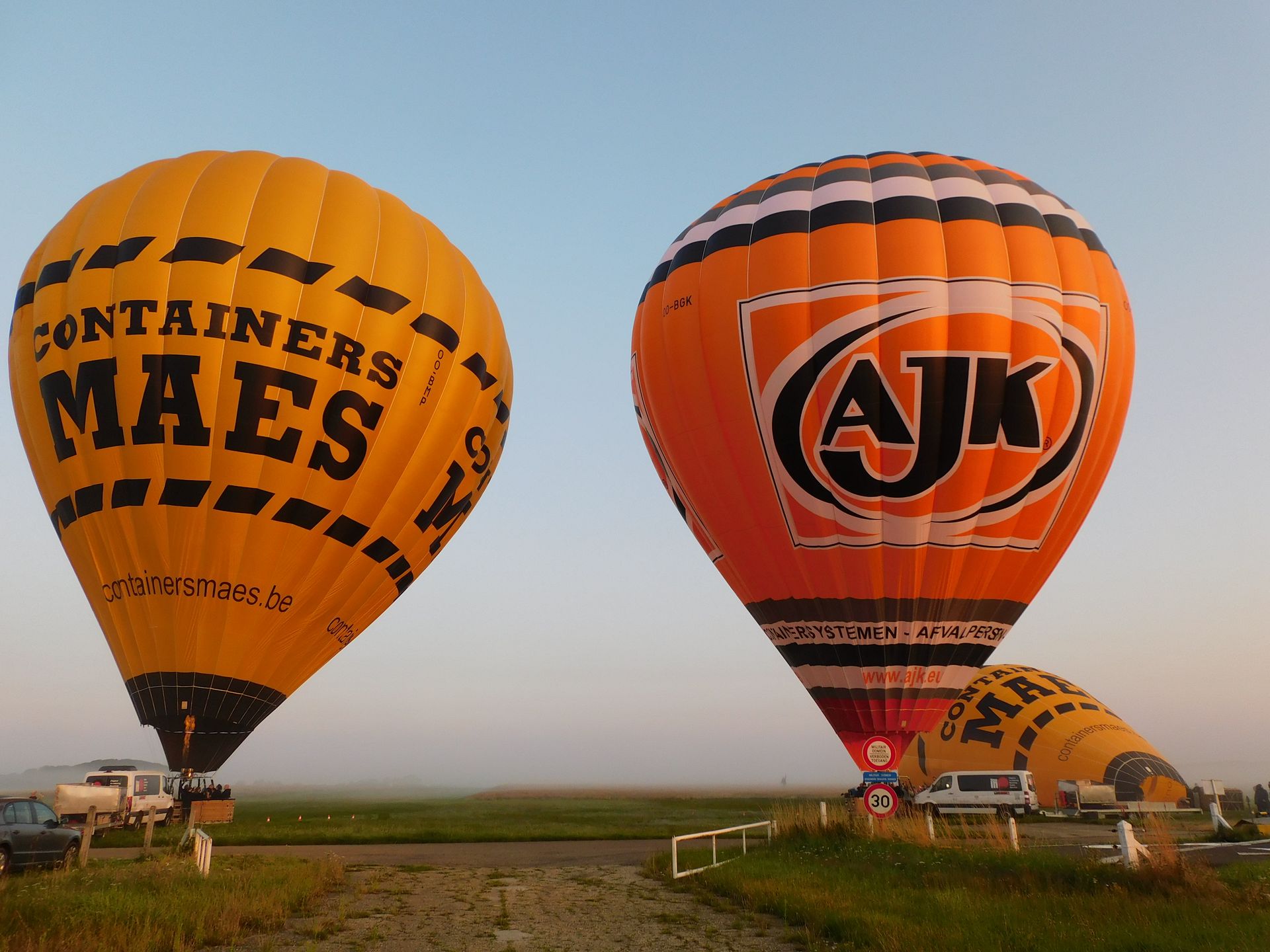 Ballonvaren boven Lommel