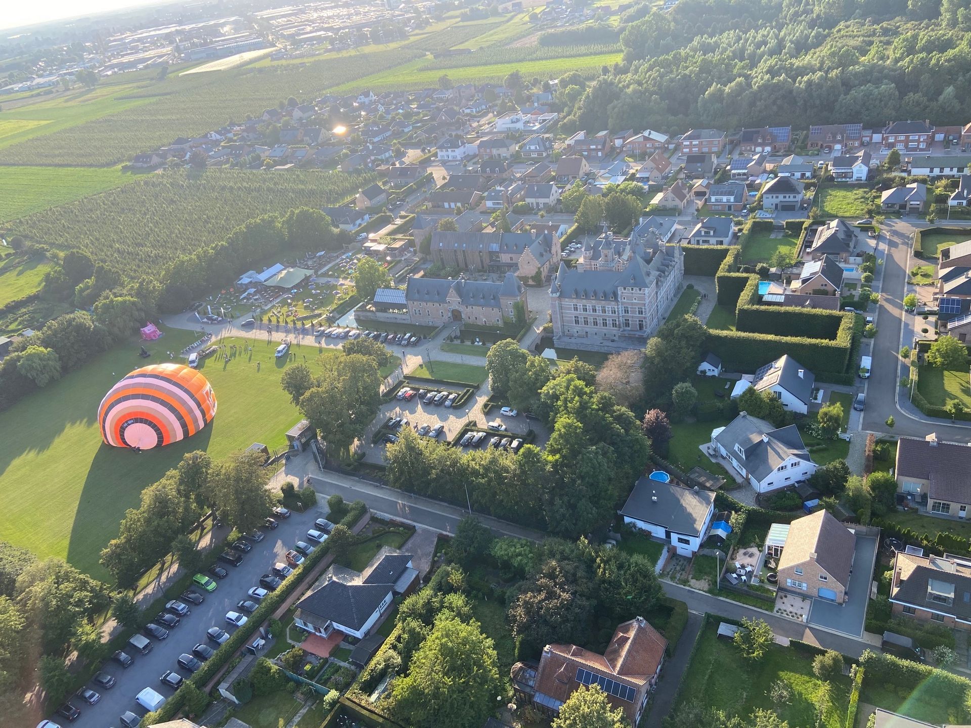 Ballonvlucht boven Haspengouw