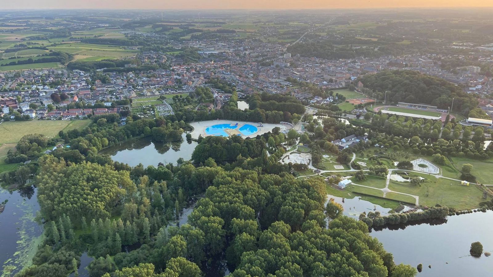 Ballonvaren boven Diest