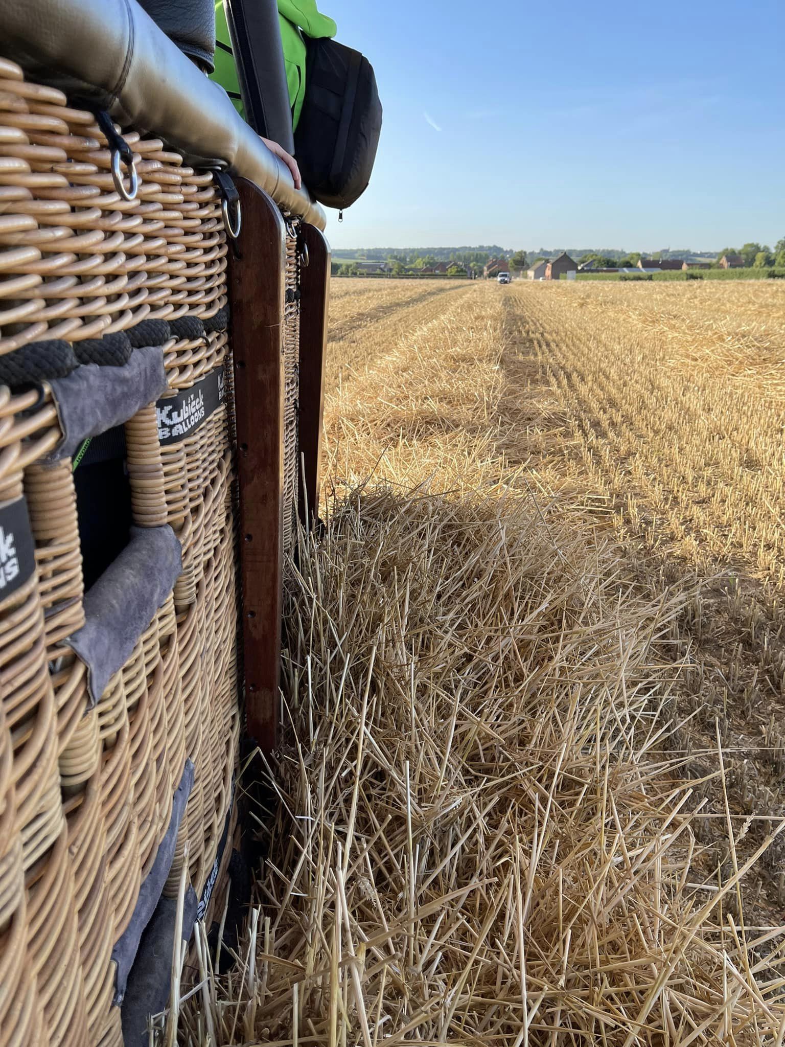 luchtballon geland in het Hageland
