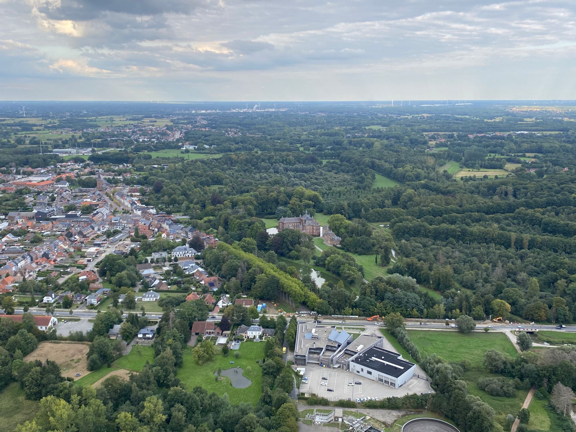 Ballonvaren boven de regio Westerlo