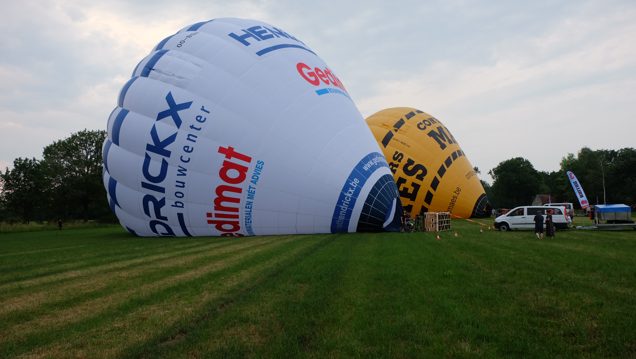 Ballonvaren in de regio van zuiderkempen